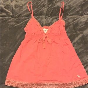 Pink S Abercrombie Babydoll Top